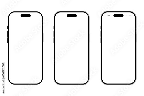 スマートフォンのシンプルアイコンセット