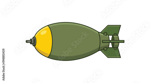 Green Military Bomb Illustration 1.