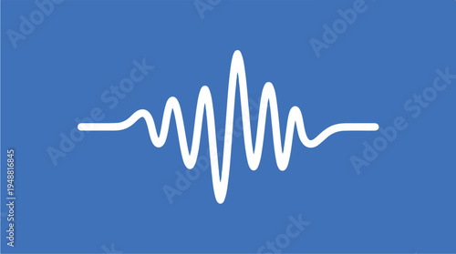 Sound Wave Graphic Design Element.