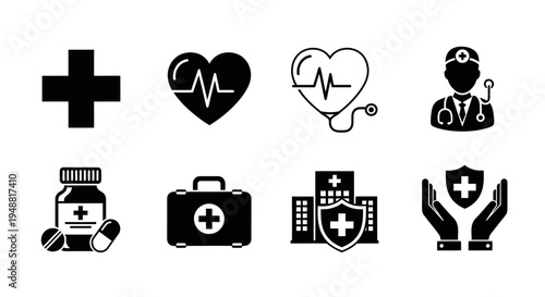 Medical and healthcare icons