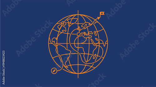 Astrology chart on blue background.