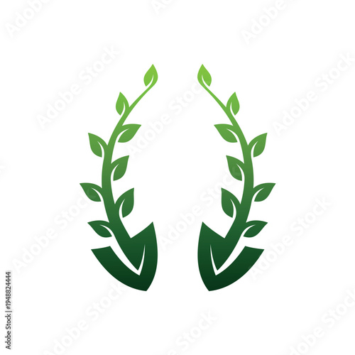 Gardening service symbol logo design template illustration vector