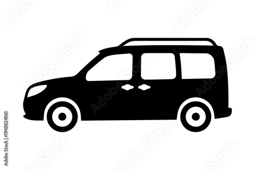 Foto Family Minivan Silhouette Icon