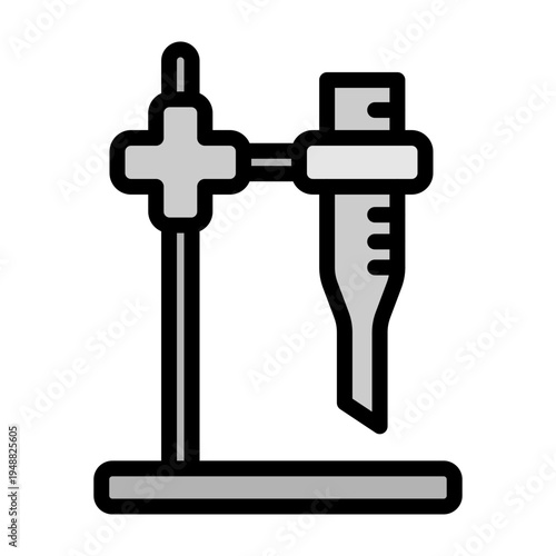 Burette Vector Filled Icon Design