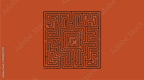 Intricate Maze Design Pattern.