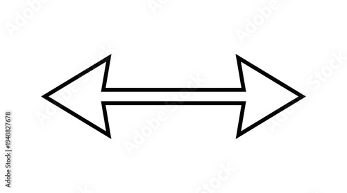 Double‑headed arrow symbol representing bidirectional movement and equivalence.