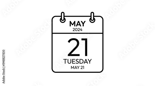 Calendar icon highlighting a specific date for scheduling and planning.