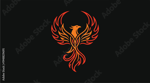 Phoenix Bird Mythical Creature.