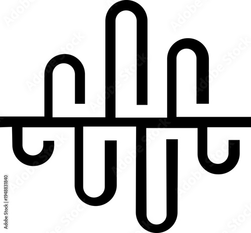 Audio wave icon set. Sound, waves, radio, soundwave, music, audio signal, equalizer, acoustic. Radio wave symbol collection - stock vector. isolated on transparent background