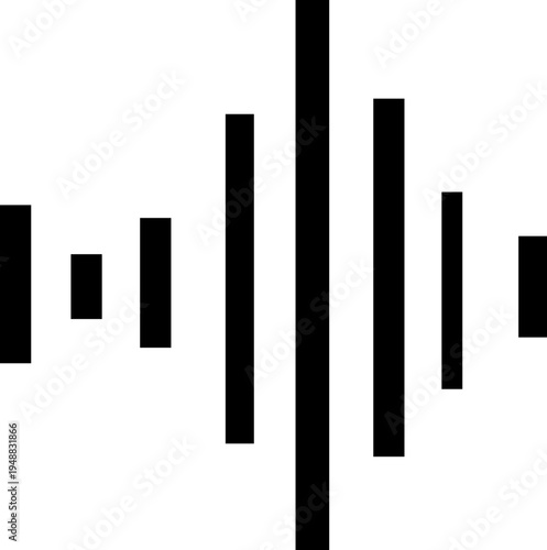 Audio wave icon set. Sound, waves, radio, soundwave, music, audio signal, equalizer, acoustic. Radio wave symbol collection - stock vector. isolated on transparent background