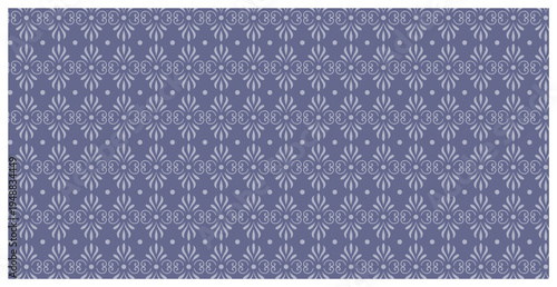 ornate purple floral patterns with white designs and polka dots transparent background