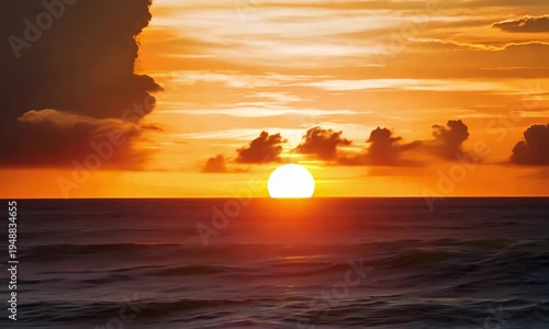 time-lapse of sun rising and sunset over the river.ai 