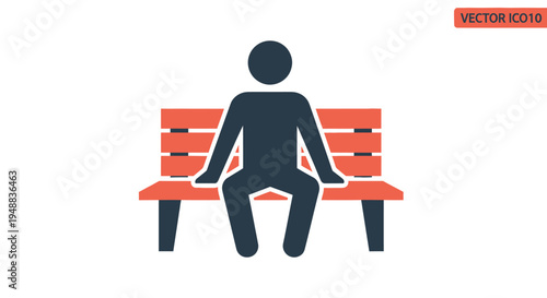 Person sitting on a bench alone.