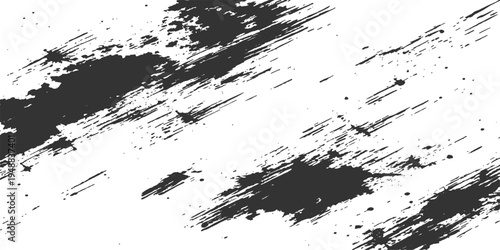 Abstract dynamic textures of inky strokes dancing across a monochrome expanse, embodying a raw and emotive brushstroke aesthetic.