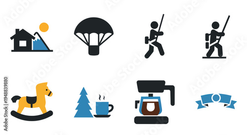 icons of various leisure activities.
