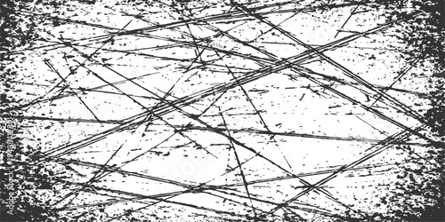 Abstract artistic texture of chaotic intersecting lines and expressive edges forming a pattern.