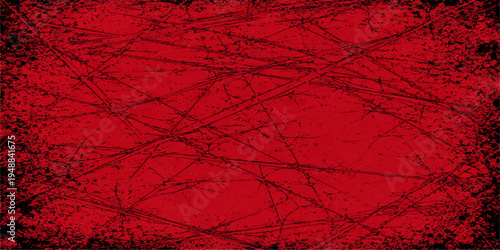 Abstract grunge-textured in deep crimson and charcoal, a striking visual tapestry of textures and tones. It sets a perfect backdrop for graphic design, evoking feelings of raw energy.