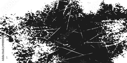 Abstract dynamic monochrome design, an abstract of bold black textures and patterns. the visual elements are evocative.