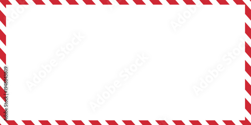 Candy cane frames. Christmas and New Year candy frame. Holiday x mas border. isolated on white background. Vector illustration. EPS 10 .
