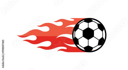 Flaming Soccer Ball Icon