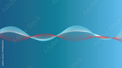 Abstract Digital Waves Background
