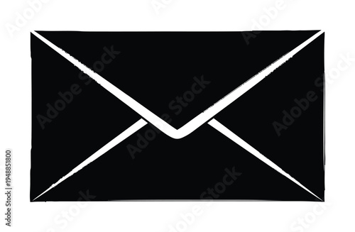 Vector of a sealed envelope with clean, crisp lines and edges