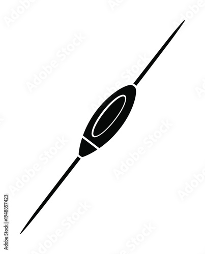 Vector graphic of a fishing float isolated