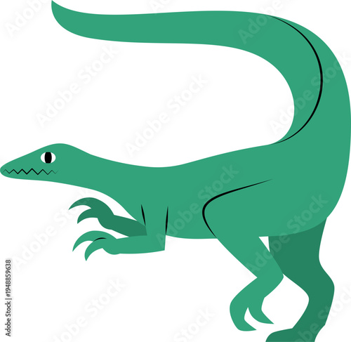 Green Dinosaur Illustration