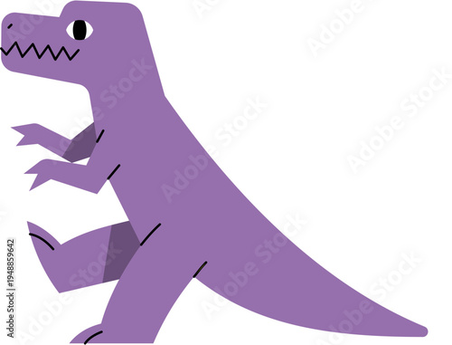 Purple Dinosaur Illustration