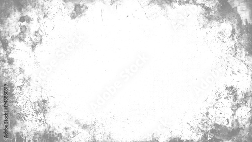 Grunge textured background with white center and gray edges