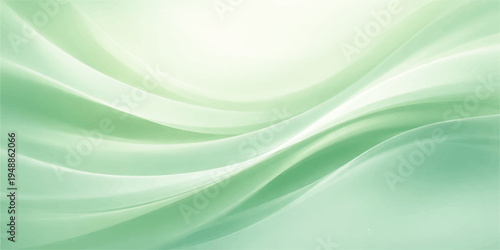 An abstract digital wallpaper featuring smooth flowing green and blue waves with light lines and wavy textures in a motion of energy and color