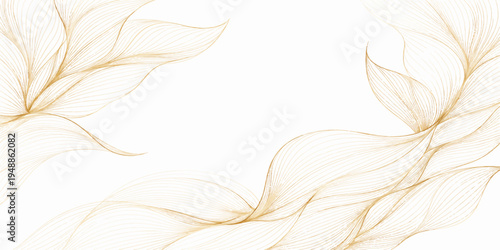 An abstract art illustration featuring a yellow and black feather pattern with fractal lines and smoke waves on a white background for a nature-inspired vector design