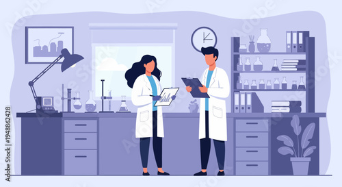 Scientists in Laboratory Setting.