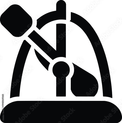 auction hammer on podium vector illustration