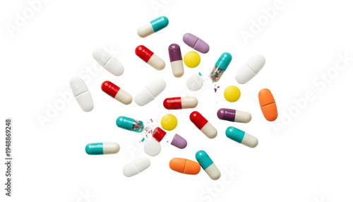pills on png background
