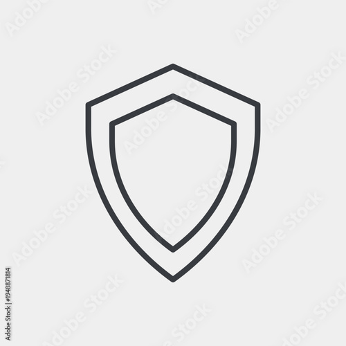 Free Download Shield icon set in flat and strokes. Suitable for graphic projects. EPS10 - GFXLoad