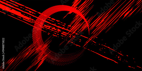 black red dragon decal brush fire volcano lava sakura Asia Japan anime style illustration sporty background banner style vector illustration and modern.