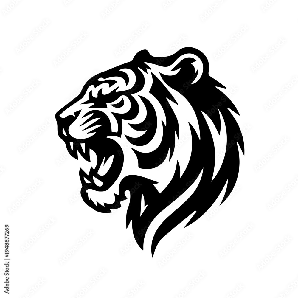 Fototapeta premium lion head tattoo