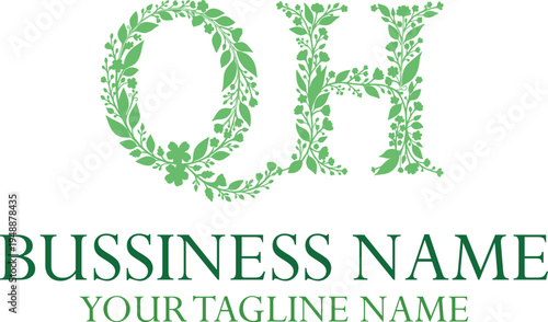 QH Q qh initial logo | initial based abstract modern minimal creative logo, vector template image. luxury logotype logo, real estate homie logo. typography logo. initials logo