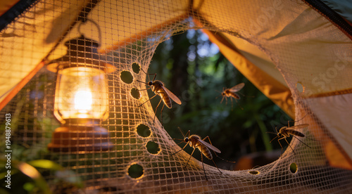 Mosquitoes are a nuisance in nature 