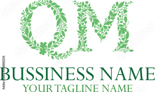 QM Q qm initial logo | initial based abstract modern minimal creative logo, vector template image. luxury logotype logo, real estate homie logo. typography logo. initials logo