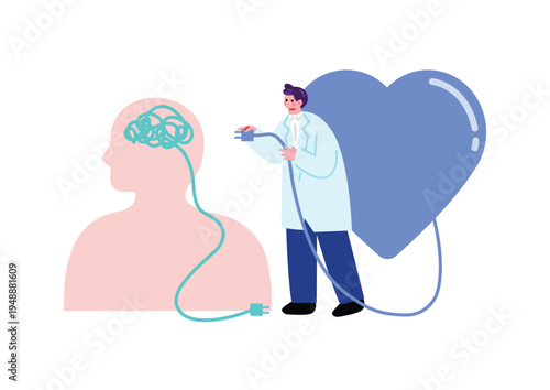 精神疾患を治療する精神科医