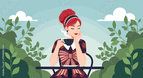 Successful business partnership represented by two businessmen shaking hands in front of a signed contract with a red seal and office plants.