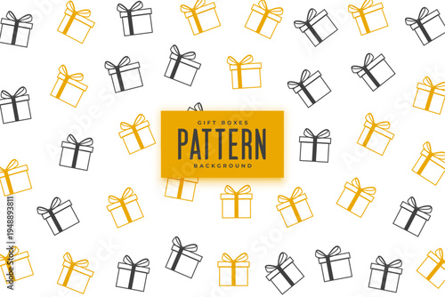 black and golden giftbox texture background for fabric print