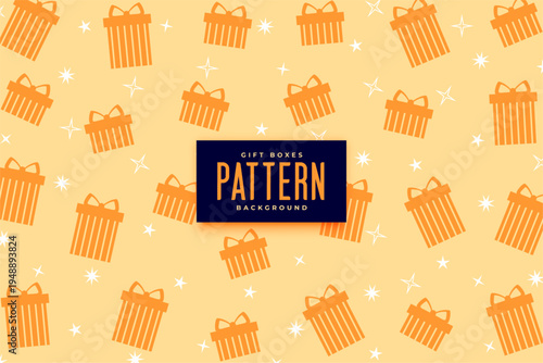 eye catching gift or present box pattern background for printable cover