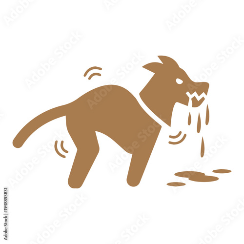 Sick Dog Warning Icon