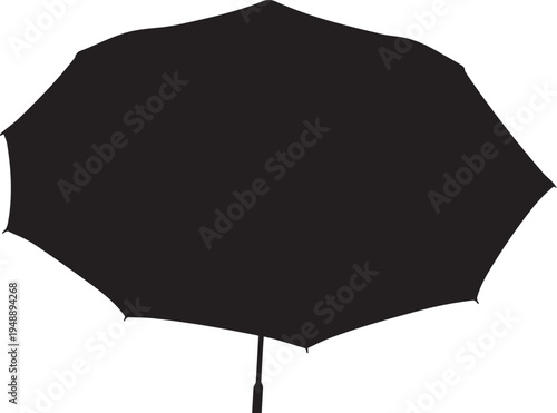 Vector black umbrella icon