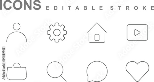 UI Vector line icon set