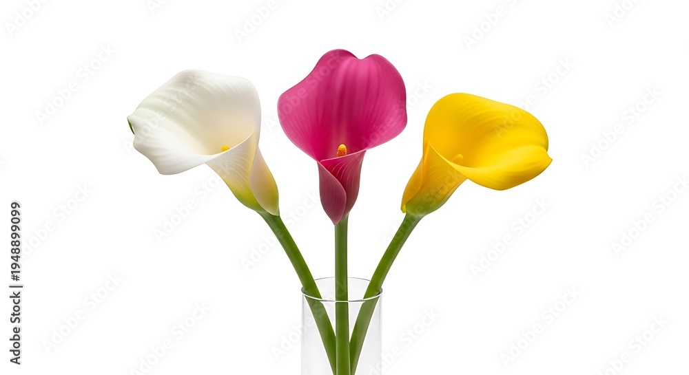 Obraz premium Colorful Freesia Flowers in Vase.