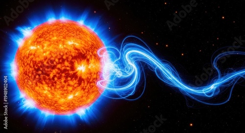Vibrant solar flare emission with magnetic field lines